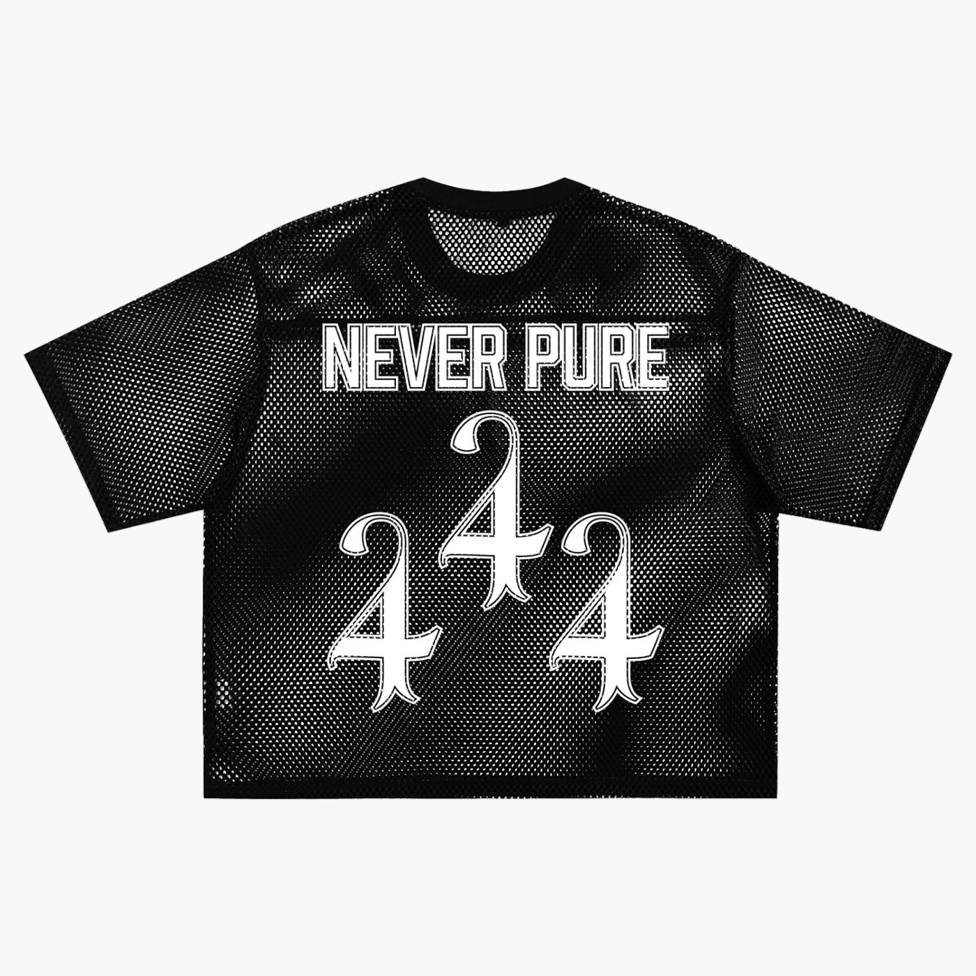 NEVER PURE BOXY NET T SHIRT